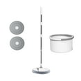 thumbnail image 3 of MOP y cubo, auto -retorciendo 360  degree girando el cabezal de trapeador redondo con 2 almohadillas de trapeables reemplazables para laminado, baldosas,, 3 of 9