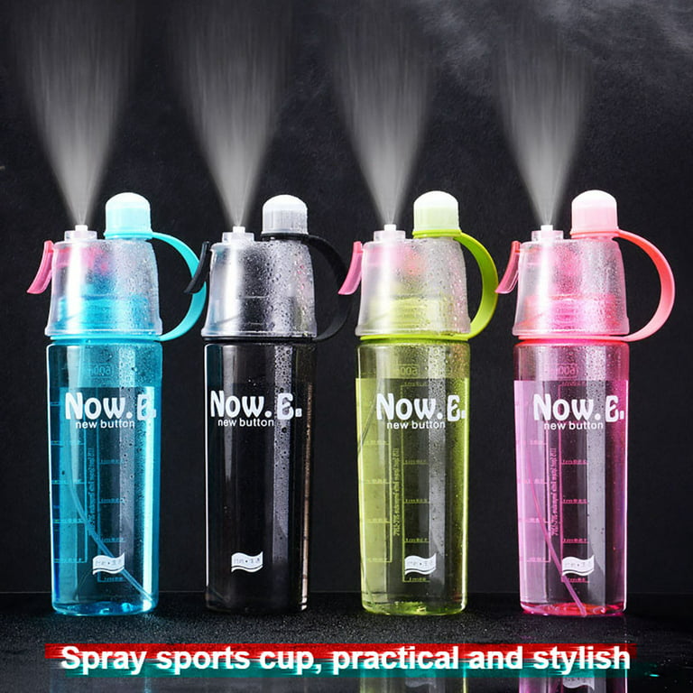 Hesroicy 400ml/600ml Outdoor Sports Gym Portable Creative Spray Drinking  Water Bottle