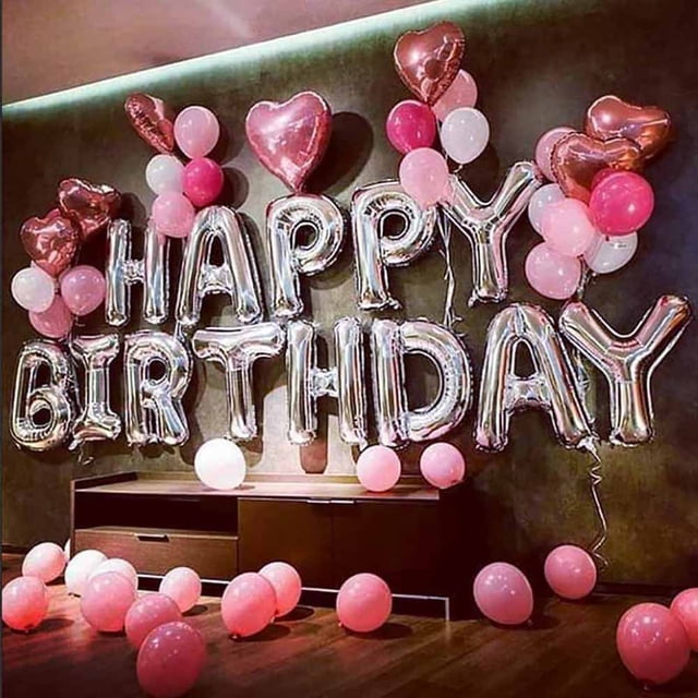 Globos de aluminio con letras de feliz cumpleaños para bebé de 16 pulgadas, globos aerostáticos para decoración de fiestas, globos de cumpleaños para niños