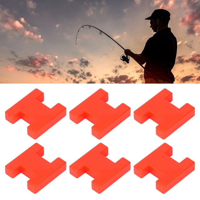 Enrollador de línea de pesca en forma de H, 10 piezas de línea de pesca en forma de H, accesorios de pesca, durabilidad mejorada
