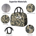 thumbnail image 2 of Insulated Lunch Bag for Women, Floral Print Oxford Fabric Lunch Box, Leakproof Thermal Cooler Tote for Work, School & Picnic, Camo, Camouflage Print, 2 of 5