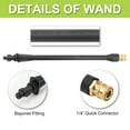 thumbnail image 6 of Bear Force High Pressure Water Spray Gun Wand Jet Nozzle Tips, Power Washer Water Gun Compatible with Some of Greenworks Karcher Ryobi Homelite Electric Pressure Washer Max 2000 PSI, 6 of 9