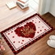 thumbnail image 1 of Valentines's Day Heart-shaped Entrance Mat Romantic Welcome Doormat Non-slipss Rug Suitable For Bathroom And Home Front Door Decoration 23.6x15.7 Inches, 1 of 6