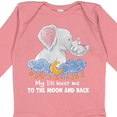 thumbnail image 4 of Inktastic My Titi Loves Me to the Moon and Back Elephant Family Boys or Girls Long Sleeve Baby Bodysuit, 4 of 5