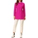 thumbnail image 2 of Abrigo largo de invierno de doble botonadura con cuello Peter Pan para mujer Inspire Chic XL color rosa intenso, 2 of 6