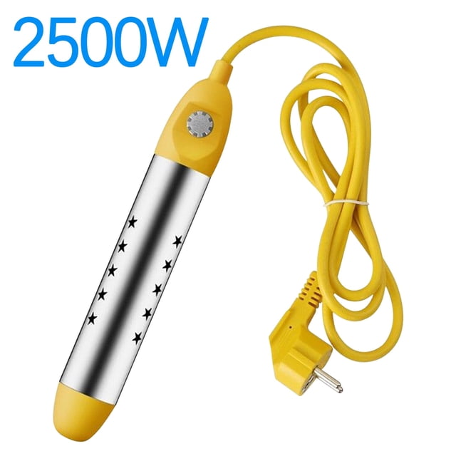 Ohmyroo Portable Immersion Water Heater 2500W Stainless Steel Electric Heating Tool for Inflatable Pool and Bathtub