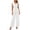 *White, variant on VBVC Women's Wrap V-Neck 2 Piece Pants Set, Ladies' Tie Waist Top and Wide Leg Trousers Outfit, Casual Sleeveless Workwear For Women,Black,S-2XL