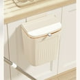 thumbnail image 4 of Jubipavy Hanging Trash Can with Lid Kitchen Cabinet Door Hanging Trash Can Cover Cabinet Trash Can Door Hanging Trash Can Under Sink Door Trash Can RV Bathroom, 4 of 6