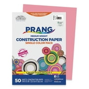 SunWorks 7003 Construction Paper, 58 Lbs., 9 X 12, Pink, 50 Sheets/pack