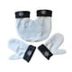 thumbnail image 2 of Guantes de invierno cálidos para hombre y mujer, para senderismo en climas fríos. Blanco, 2 of 9