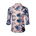 thumbnail image 4 of LTTVQM Hawaiian Shirt for Men Casual Long Sleeve Button Down Shirt Boho Collared Tee 2026 Summer Fashion Clothing Light Blue M, 4 of 5