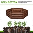 thumbnail image 2 of Ainfox Hexagon Raised Metal Garden Bed,Corrugated Steel Planter For Flowers And Vegetables,Metallic Brown, 2 of 8