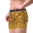 thumbnail image 2 of Hirioo Bright Shiny Golden for Men's Boxer Briefs Men Cotton Underwear Boxer Briefs Panties-Medium, 2 of 5