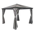 thumbnail image 2 of Sojag Verona 10 x 10 x 9 ft Charcoal Gazebo, 2 of 6