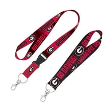 WinCraft Georgia Bulldogs 2-Pack Lanyard with Detachable Buckle & Key Strap Set