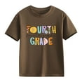 thumbnail image 4 of LNMQLPDBS Girls Shirts Toddler Girl Back to School Outfit Kindergarten Third Grade/Fourth Grade Short Sleeve T-Shirt First Day of School Tops Summer Clothes, 4 of 7