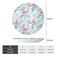 thumbnail image 2 of Daiia Tropical Flamingo Printed Pattern Ceramic Plate Dinner Plates Bone China Decorative Plates with Display Stand Art Ceramic Ornaments for Wall Hanging Decoration-7in, 2 of 6