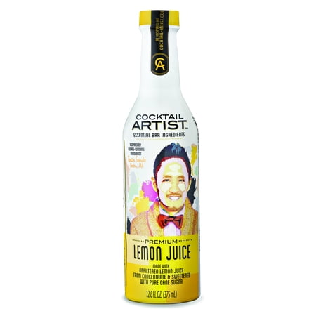 (2 Pack) Cocktail Artist Essential Bar Ingredients Premium Juice, Lemon, 12.6 Fl Oz, 1 (Best Cocktail Bars Paris)