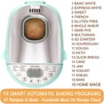 thumbnail image 2 of KeenZest 19-in-1 Handy Bread Machine, 2LB Whole Wheat Bread Maker with Homemade Cycle, 15H Delay Timer, Mint Green, 2 of 7