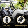 thumbnail image 4 of 2Pack Cup Holder for Bike, Scooter and Wheelchair, Water Bottle Holder for UTV/ATV, Walker, Golf Cart and Beach, Universal Drink Holder Accessories with Net Pocket and Cord Lock (Black), 4 of 4