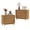 Oak 2 Set, variant on 3 Drawer Dresser for Bedroom, Modern Wood Chest of Drawers & Nightstand - Farmhouse Rustic Storage Cabinet, Sturdy for Living Room, Office（Oak）