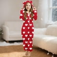 thumbnail image 4 of Pyjama une-Pièce à Capuche à Manches Longues pour Filles, Pyjama d'Hiver Décontracté et Chaud, 4 of 5