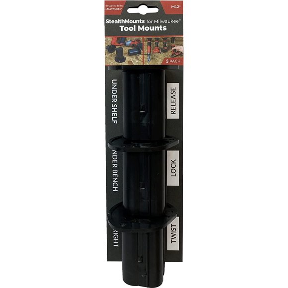 StealthMounts Milwaukee M12 Tool Mounts (3 pack)