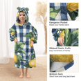 thumbnail image 3 of FORMRS Wearable Blanket Hoodie with Sleeves for Kids Cozy Flannel Sweatshirt, Cartoon Beige Lemon, 3 of 7