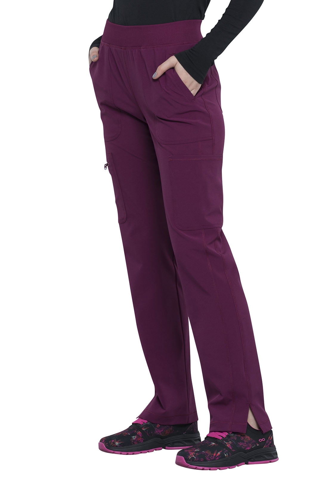 Cherokee Infinity Women's Scrubs Pant Mid Rise Tapered Leg Pull-On CK065A 