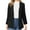 Black, variant on Fesfesfes Women Cardigan Women Business Attire Solid Color Long Sleeve Cardigan Top Jacket Coat