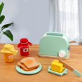 thumbnail image 1 of Mini Wooden Kitchen Cooking Toys Sets Pretend Play House Wooden Simulation Toy Toaster Machine Coffee Machine Food Mixer, 1 of 7