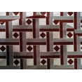 thumbnail image 4 of oneOone Cotton Silk Fabric Diamond & Basketweave Geometric Decor Fabric Printed BTY 42 Inch Wide, 4 of 4