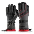 thumbnail image 1 of Eigraketly Guantes de invierno Dulce regalo Resiliencia Mitones para exteriores Suministros de ciclismo ajustables Equipo deportivo Ropa de ciclismo Ciclismo Rojo/M Eigraketly OD025879-05, 1 of 6