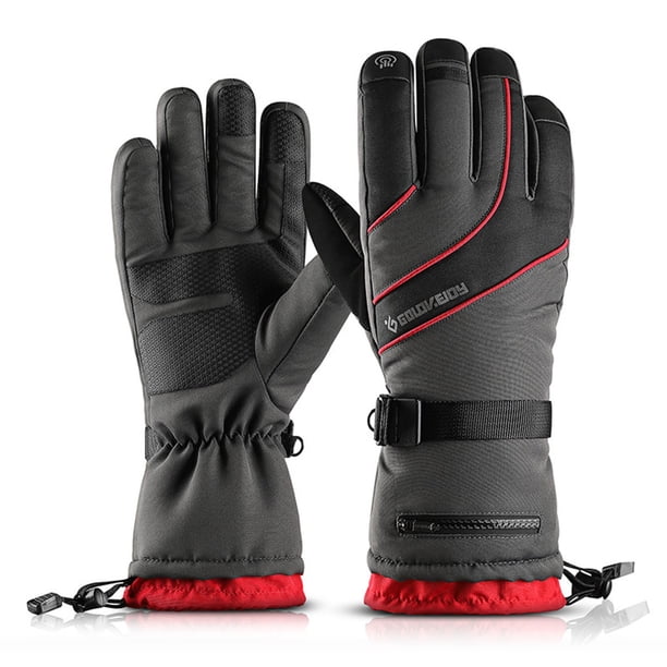 Eigraketly Guantes de invierno Dulce regalo Resiliencia Mitones para exteriores Suministros de ciclismo ajustables Equipo deportivo Ropa de ciclismo Ciclismo Rojo/M Eigraketly OD025879-05