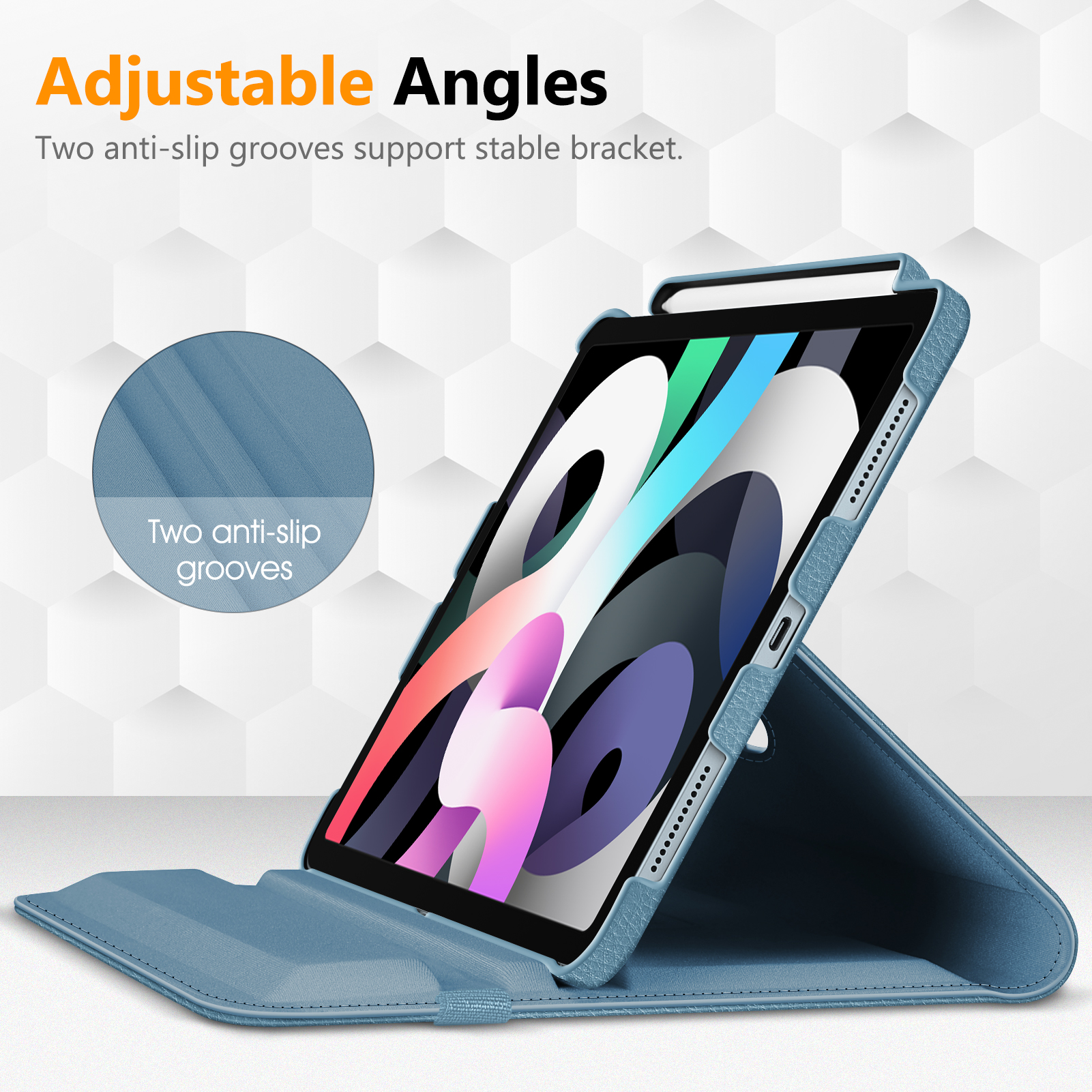 Fintie Rotating Case for iPad Air 11-inch M4/M3/M2 (2026/2025/2024), iPad Air 5th/4th Generation (2022/2020) 10.9 Inch - 360 Swivel Protective Stand Cover