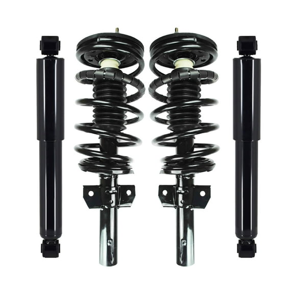 Set 4 Front Quick Strut and Coil Spring-Rear Shock For 1995-2003 Ford Windstar