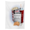thumbnail image 3 of Ambesonne Movie Theater Tablecloth Rectangular Table Cover, Snacks Premiere, 60"x90", Multicolor, 3 of 4