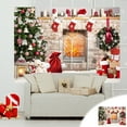thumbnail image 2 of Harliver Merry Christmas Tree Wall Tapestry, Snowman Tapestry Hanging background, Xmas New Year Winter Party Backdrop, Tapestry Wall Decor for Living Room Bedroom Dorm, 90x70In, 2 of 6