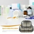 thumbnail image 4 of Pastillero de viaje con 2 compartimentos, organizador portátil para guardar pastillas, 4 of 8