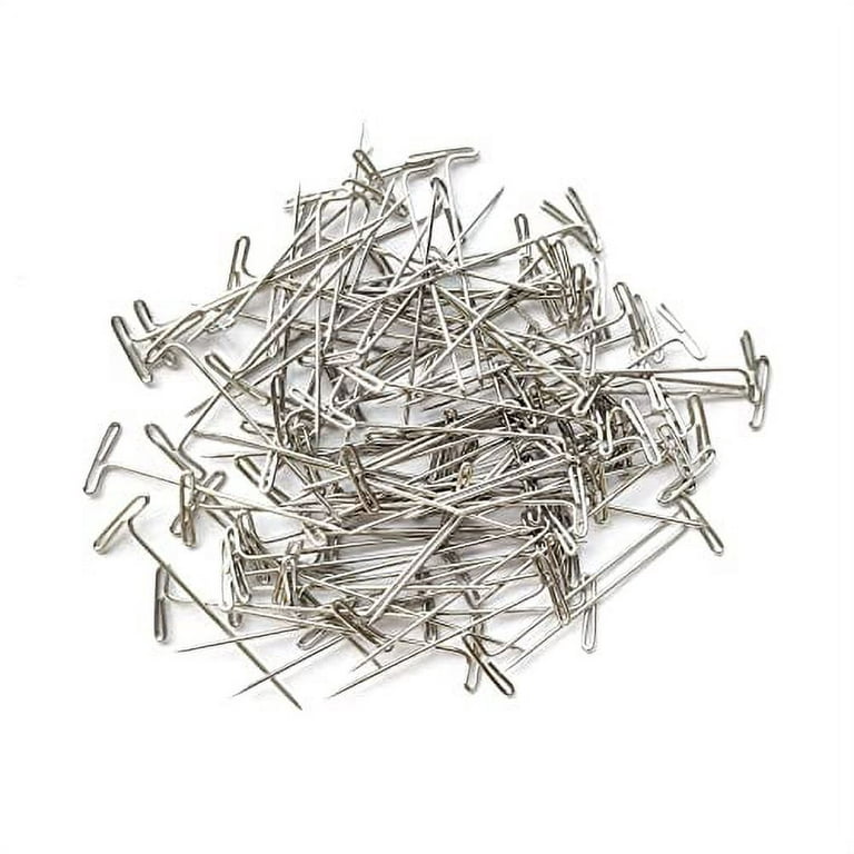 T Pins, 100 Pack 1.5 inch T-Pins, T Pins for Blocking Knitting