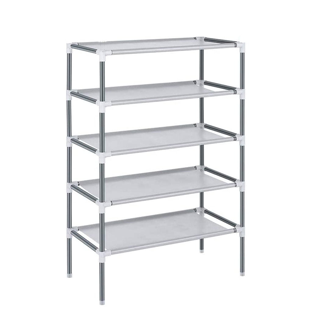Shoes Rack Tiers Household Shoes Shelf Stainless Steel Nonwoven