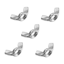 M10 Wing Nuts, Stainless Steel 304 Hand Twist Tighten Ear Butterfly Nut 5 Pcs