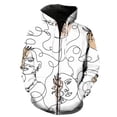 thumbnail image 1 of Sudadera con capucha y cremallera para hombre, estilo Harajuku, de gran tamaño, con estampado 3D, unisex, de manga larga, estilo hip hop., 1 of 6