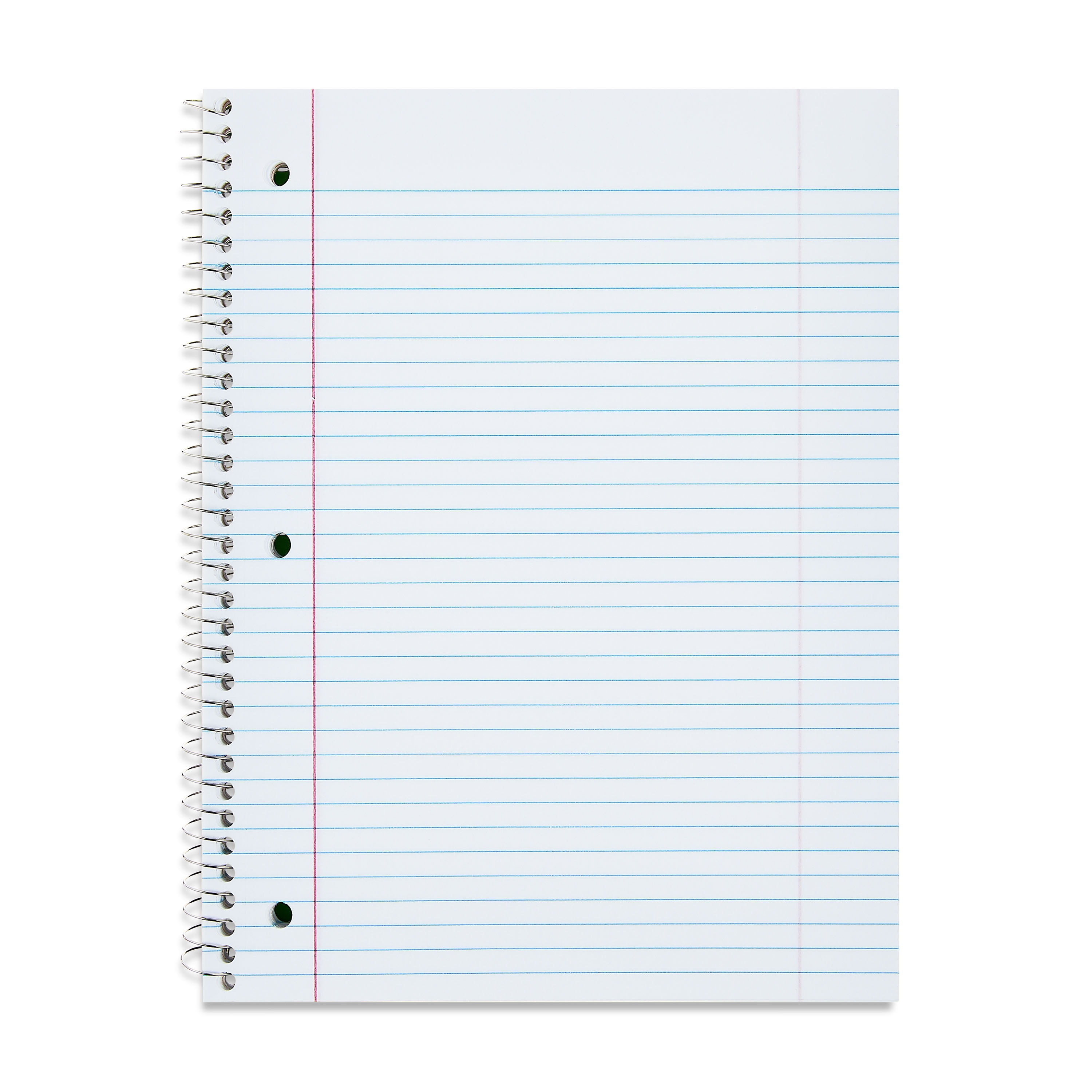 Pen + Gear College Ruled 3-Subject Notebook, 8" x 10.5", Green, 120 Sheets