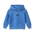thumbnail image 5 of Ohufall 0-6T Embroidery Sweatshirt for Girls Hooded Pullover Long Sleeve Tops Solid Color Loose Comfort Fashion Casual Sweatshirts, 5 of 5