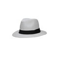 thumbnail image 2 of Chapeau Fedora à Grand Bord Style Mode, Blanc P/M, 2 of 2