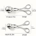 thumbnail image 4 of 2-Pack Stainless Steel Meatball Maker - Large & Small Sizes for Uniform, Easy Meatballs, Hamburgers & More - Effortless Kitchen Tool Convenient Stuffed Meatball DIY Clip Meat Rice Ball Maker Mold, 4 of 7