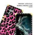 thumbnail image 5 of FKBRCL4U Compatible with Samsung Galaxy S22 Ultra Case, Pink Black Leopard Luxury Golden Decoration for Girl Women Soft TPU Shockproof Protective Hard PC Back, 5 of 7