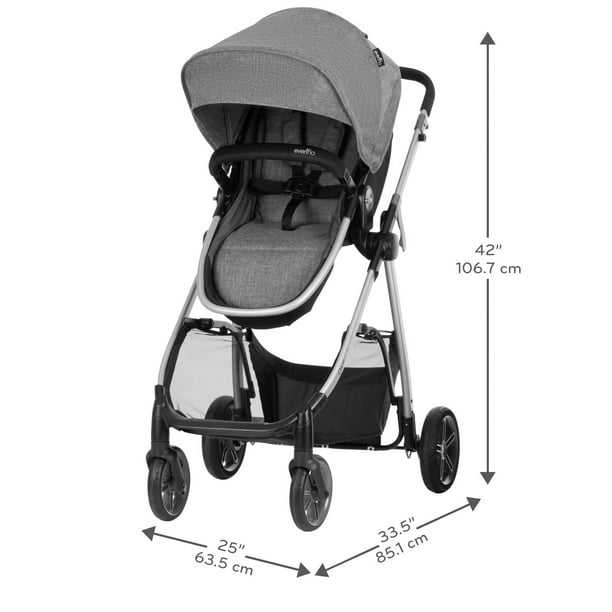 Evenflo Omni Plus Travel System with LiteMax Infant Car Seat, Mylar Gray