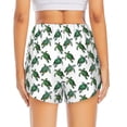thumbnail image 2 of Lsque Watercolor Turtle Printed Women's Running Shorts with Liner Pockets,Elastic Quick Dry Workout Athletic Gym Yoga Shorts,Womens High Waist Shorts-X-Large, 2 of 9